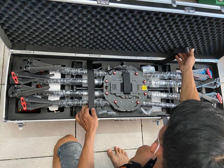 Lưu ý khi sử dụng máy bay rải dây mồi