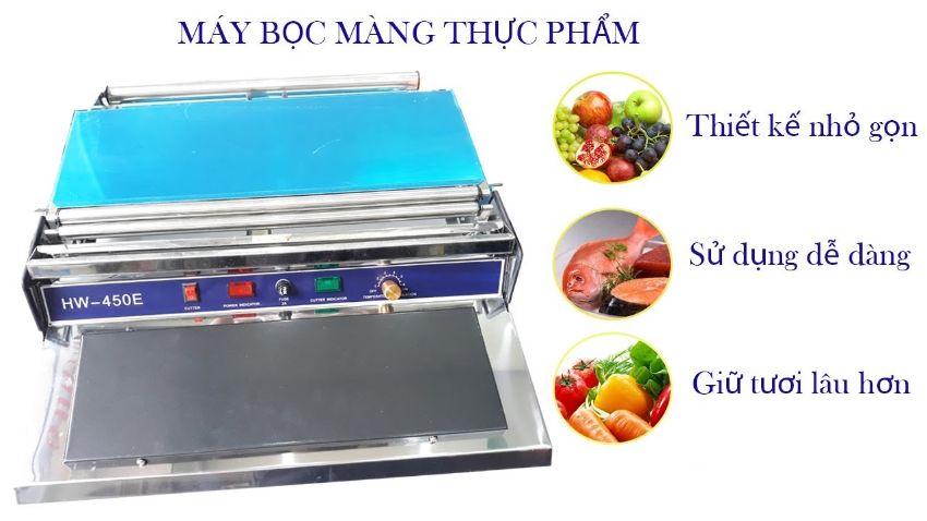 Giới thiệu sản phẩm máy bọc màng thực phẩm