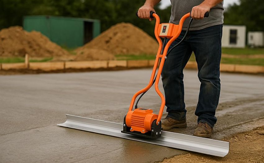 Máy đầm thước chạy điện