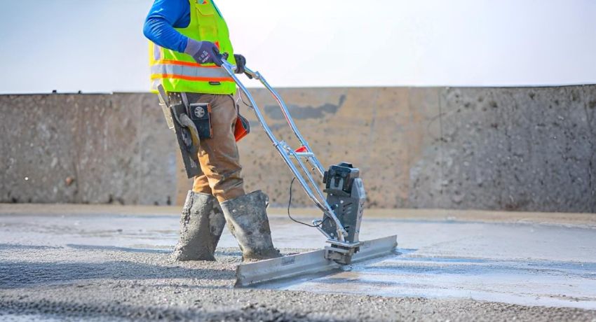 Máy đầm thước chạy pin