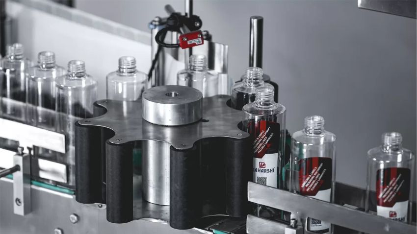 Máy dán nhãn chai tròn