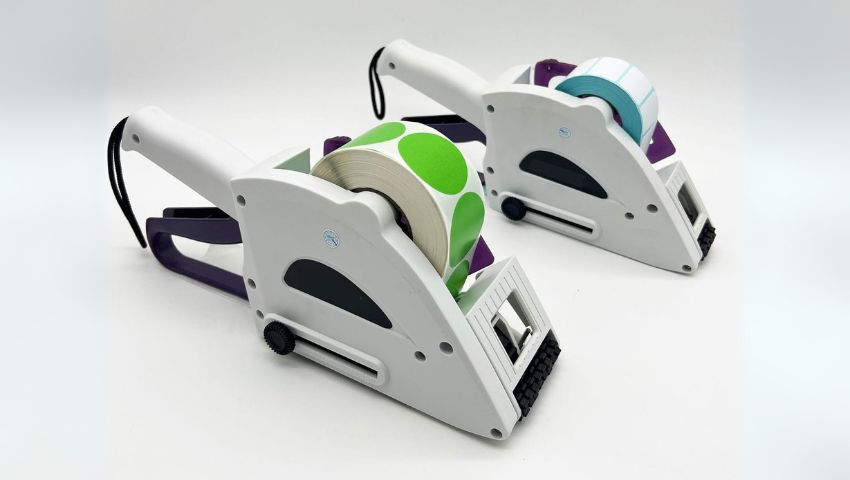 Máy dán tem nhãn cầm tay