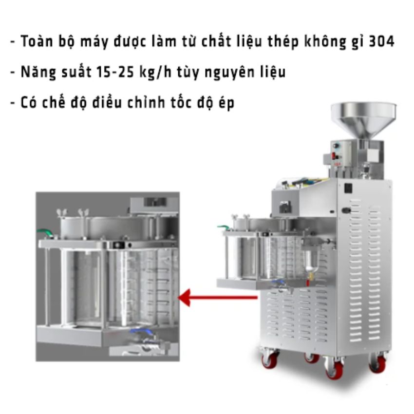 Tính năng nổi bật của máy ép dầu công nghiệp SY-S01 