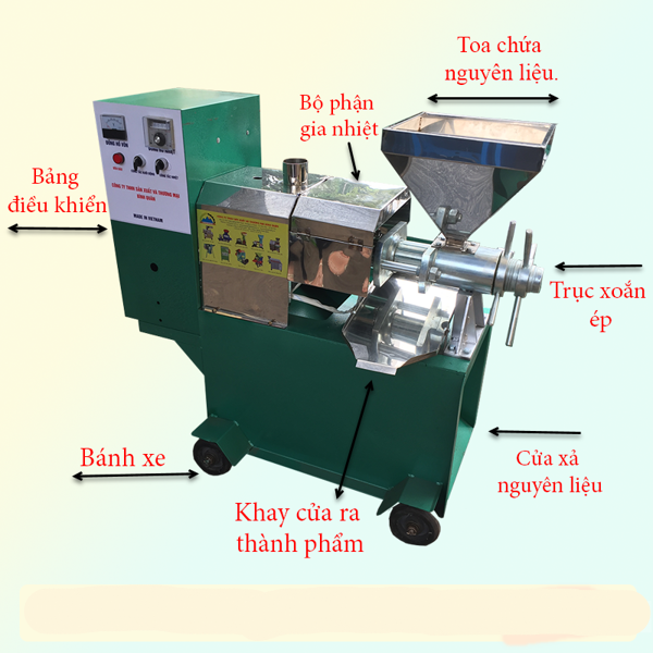 Máy Ép Dầu Lạc Đa Năng HM MED-20 (20-25kg) 4