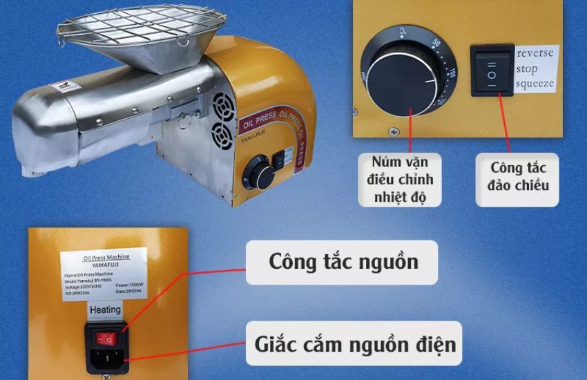 Ứng dụng máy ép dầu lạc Yamafuji Sy-168G