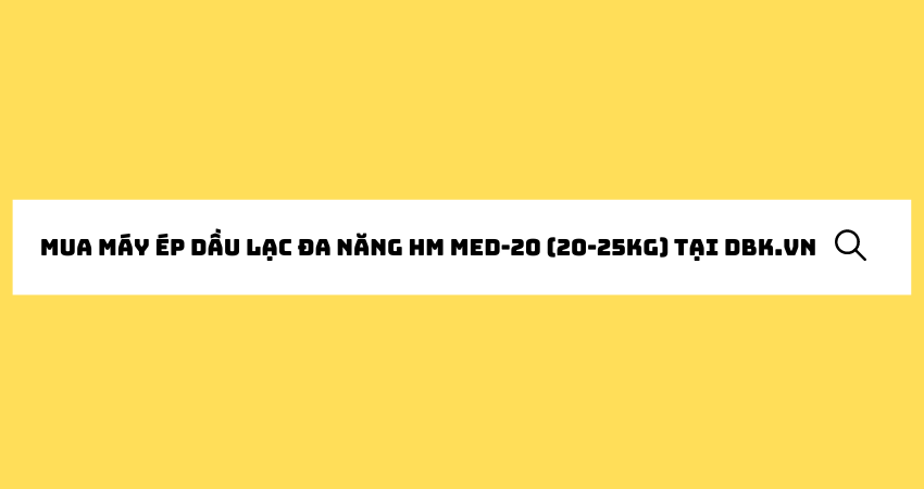 Máy Ép Dầu Lạc Đa Năng HM MED-20 (20-25kg) 5