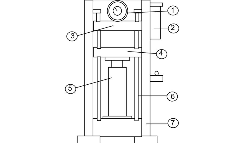 Cấu tạo của máy ép thủy lực 60 tấn