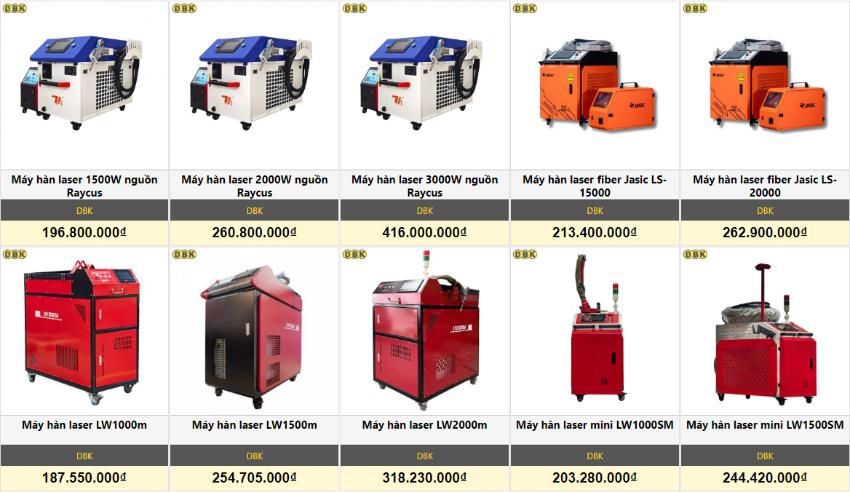 Giá máy hàn laser 500W bao nhiêu?