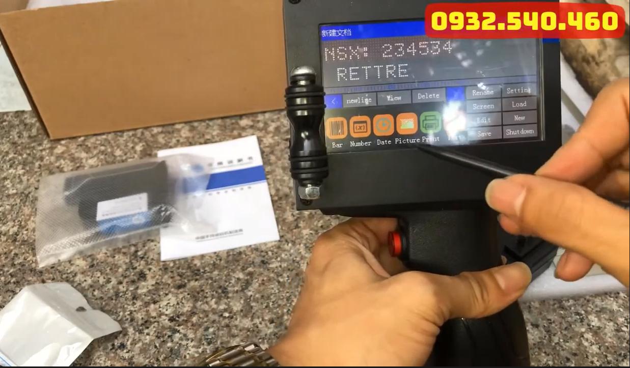 các dạng dữ liệu trên máy in date cầm tay