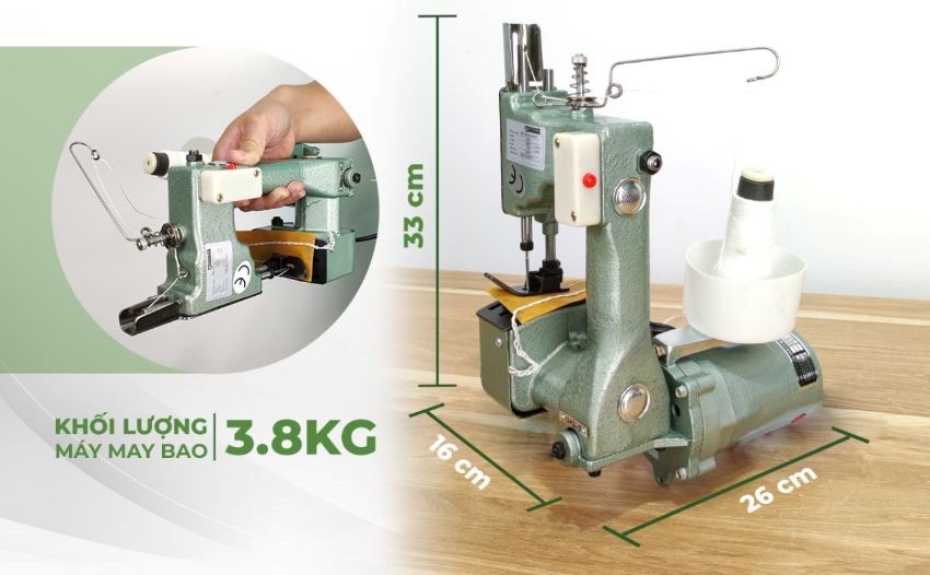 Thông số kỹ thuật của máy may bao cầm tay DBK GK9-2