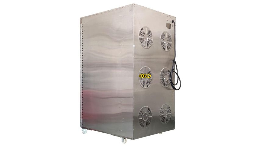 Thông số kỹ thuật máy sấy thực phẩm 24 khay inox, sấy khô tối đa 70kg