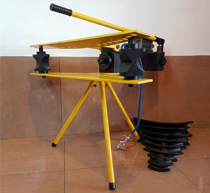 máy uốn ống thủy lực chạy khí nén 20 tấn TLP HHW-3Q