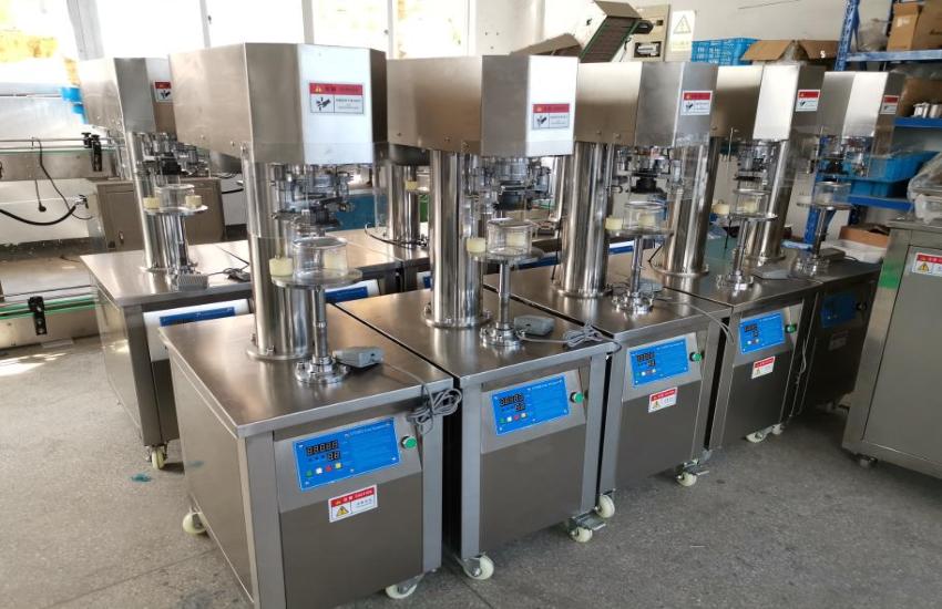 Máy viền mí lon bán tự động