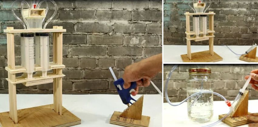 Bước 4: Làm hệ thống bơm nước