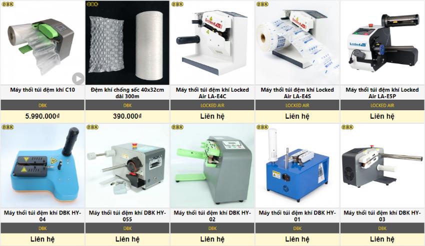 Lý do nên mua máy thổi túi đệm khí tại DBK Việt Nam