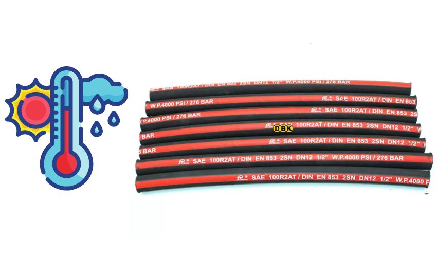 Nhiệt độ tối đa của ống thủy lực 1/2 inch