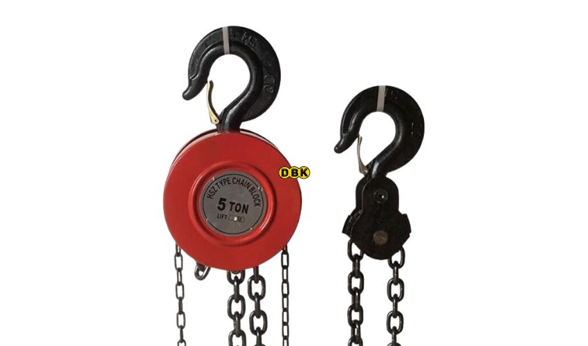 Thông số kỹ thuật pa lăng xích DBK HSZ 5 tấn 3 mét