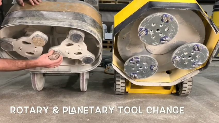 Phân loại máy mài sàn theo cấu tạo đầu mài