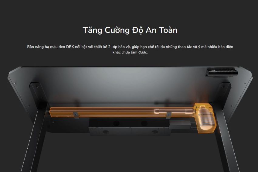 Bàn Nâng Hạ Gaming Màu Đen 4