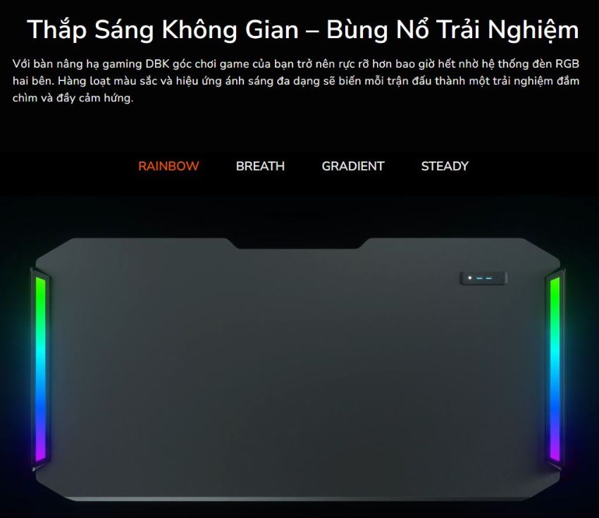 Bàn Nâng Hạ Gaming Màu Đen 3