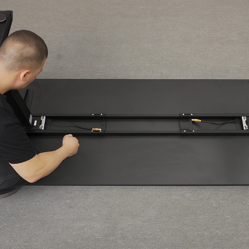 Hướng dẫn nhanh cách lắp đặt bàn nâng hạ màu đen 1