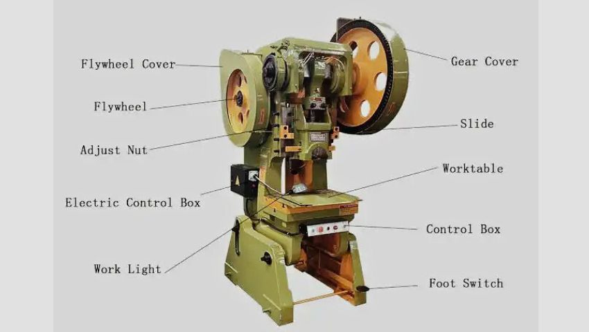 Cấu tạo của máy đột dập