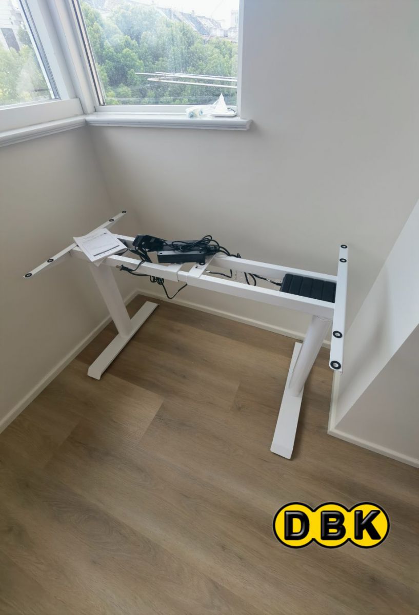 Chân Bàn Nâng Hạ Màu Trắng 7