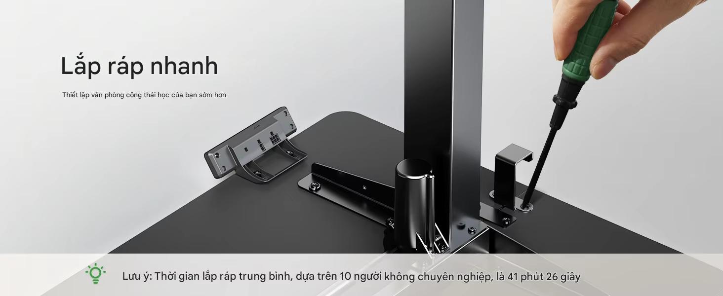 Đặc điểm nổi bật của bàn nâng hạ màu đen 4