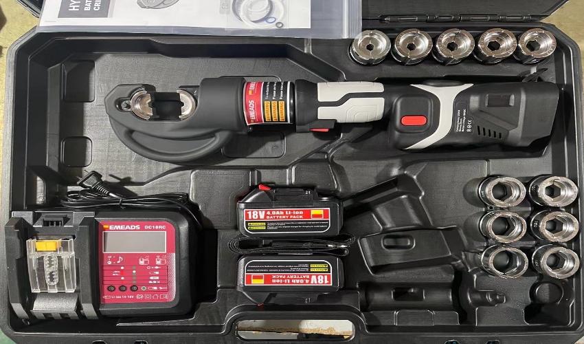 Máy bấm cos thủy lực dùng Pin