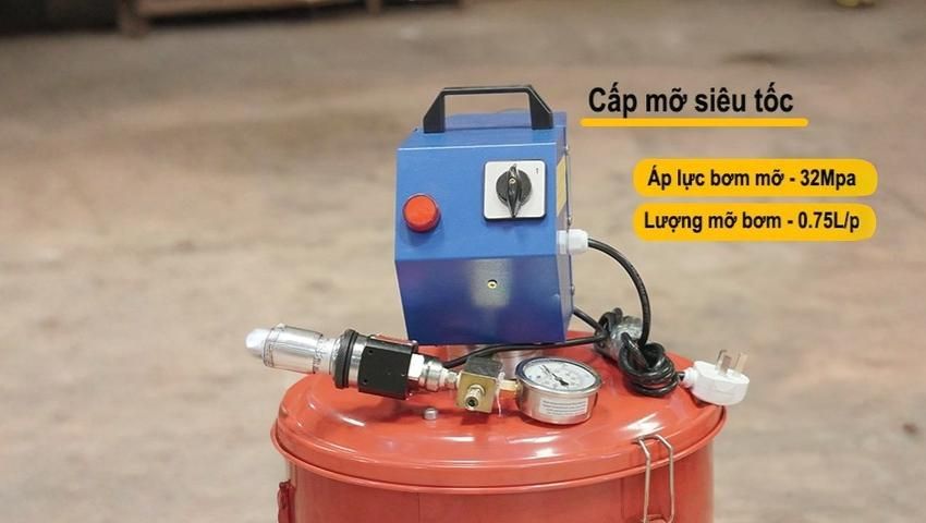 Máy bơm mỡ bằng điện 40L DBK PD6040 có thông số ra sao?
