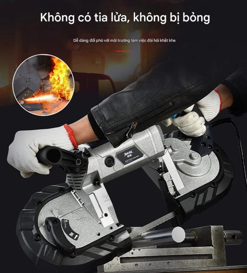 Tính năng an toàn không phát ra tia lửa của máy cưa vòng cầm tay dùng pin DBK BR2104M