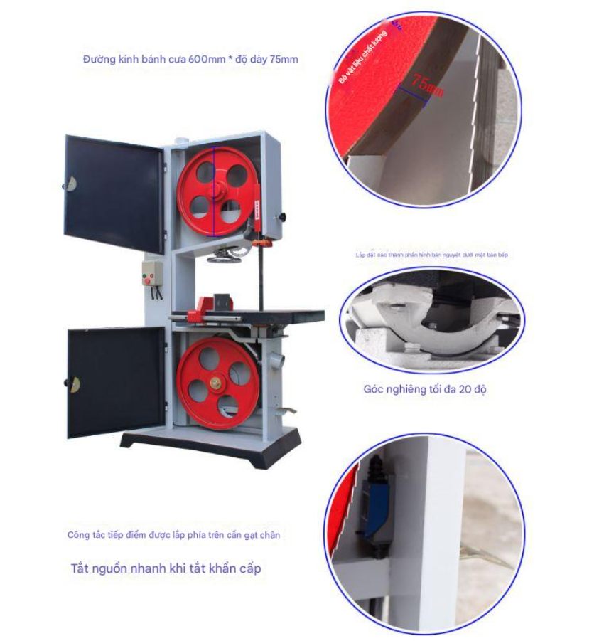 Lưu ý khi sử dụng máy cưa vòng đứng 370W DBK-MJ396