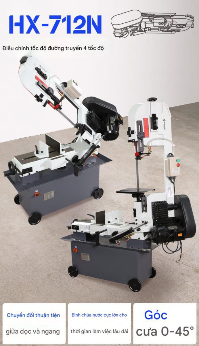 Máy cưa vòng đứng DBK HX-712N (750W)