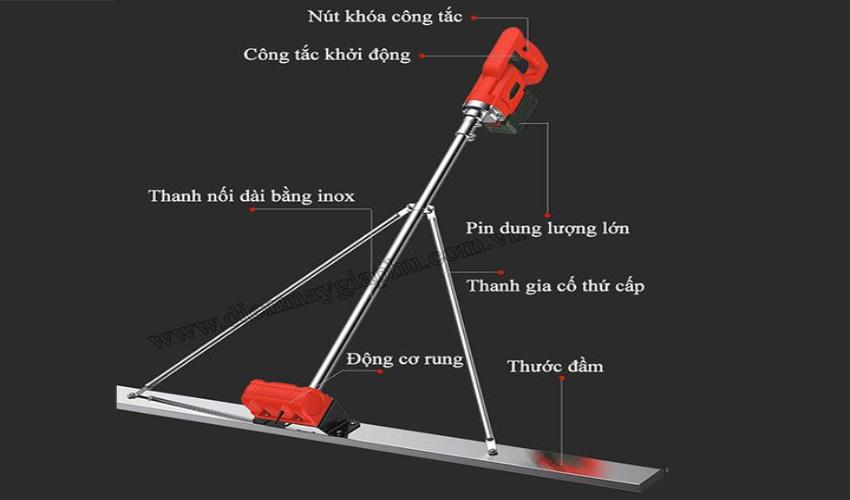 Máy đầm thước 2