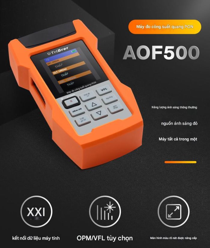 Máy đo công suất quang GPON Tribrer AOF500