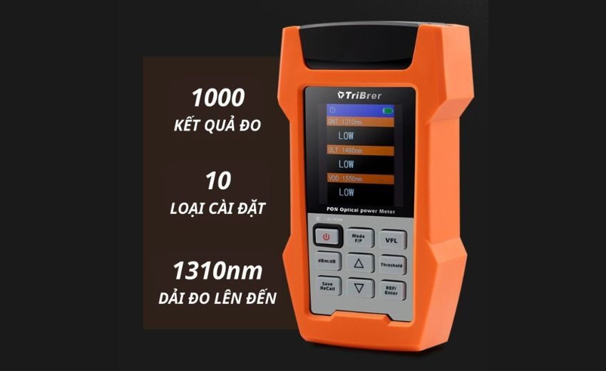 Những tính năng ưu việt trang bị trên máy đo công suất quang GPON Tribrer AOF500