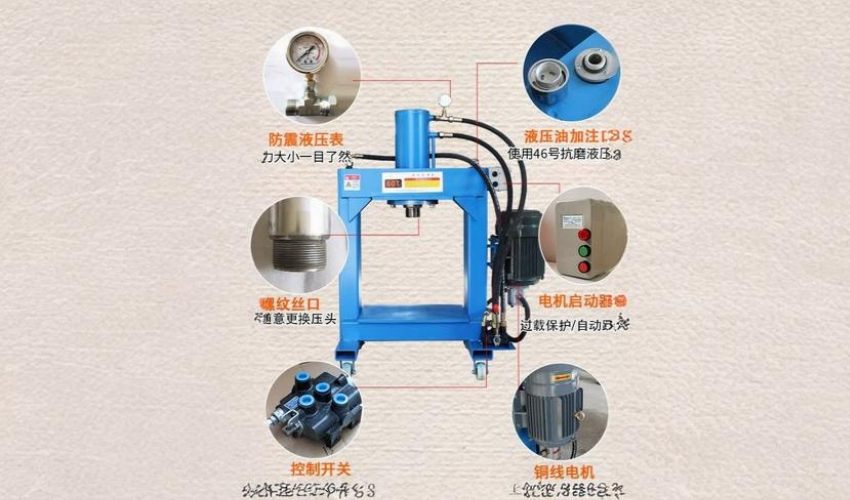 Máy ép thủy lực điện 60 tấn DBK605 có cấu tạo ra sao?