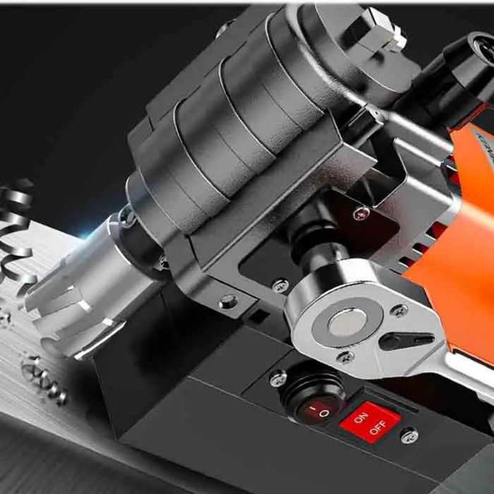 Thiết kế dạng nằm tối gọn của máy khoan từ dạng nằm DBK TF35