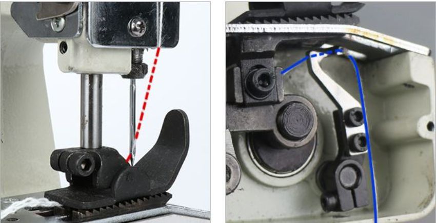 Hướng dẫn cách xỏ chỉ vào máy may bao chạy điện Kachi GK9-200 chuẩn kỹ thuật