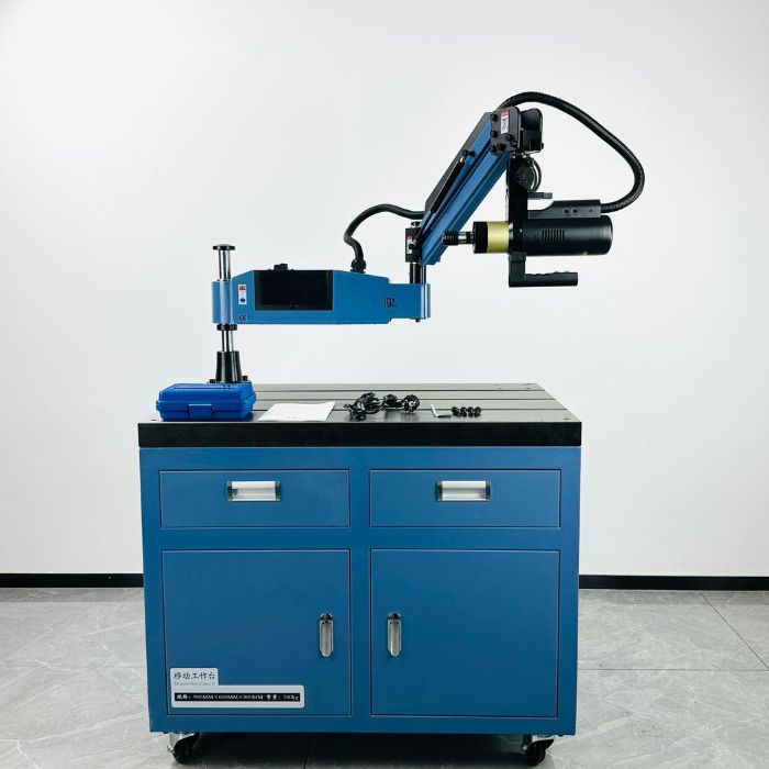 Máy taro cần điện trục xoay đa hướng DBK-M420 (có bàn) 1