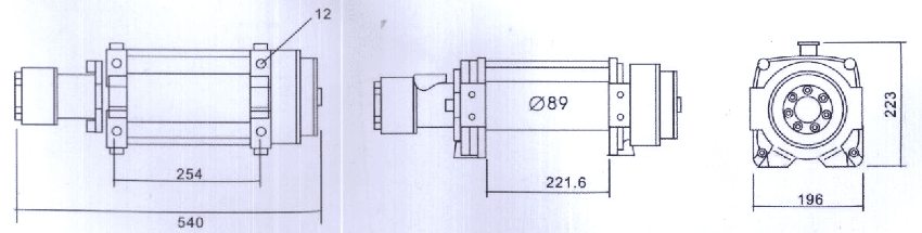 Máy tời thủy lực 9 tấn Lianda LDH