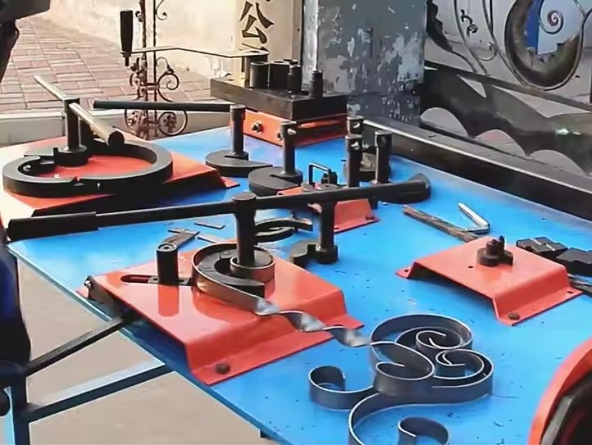 Máy uốn sắt nghệ thuật bằng tay 10mm Hebei DH-SW7 3