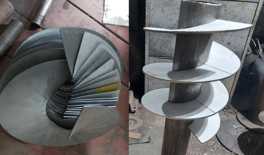 Vít tải xoắn rời trục