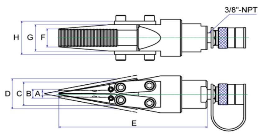 Tách mặt bích thủy lực Europress UA5 4