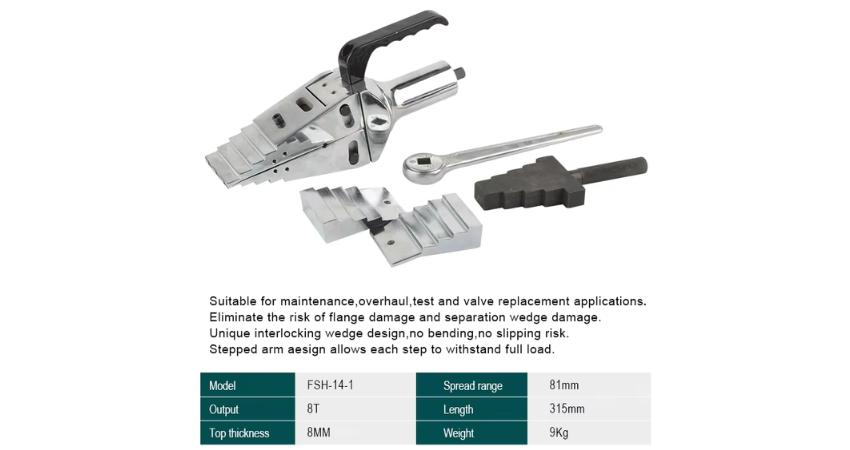 Tách mặt bích thủy lực FSH-8 2