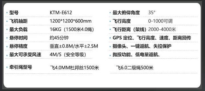 Máy bay rải dây mồi 6 cánh tải nặng KTM-E612 1