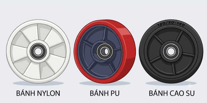 Bánh xe nâng tay