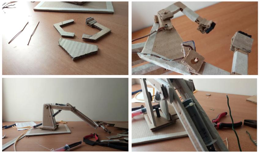 Lắp bộ phận kẹp lên cánh tay