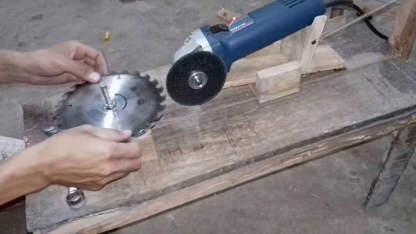 Tiến hành mài lưỡi cưa hợp kim