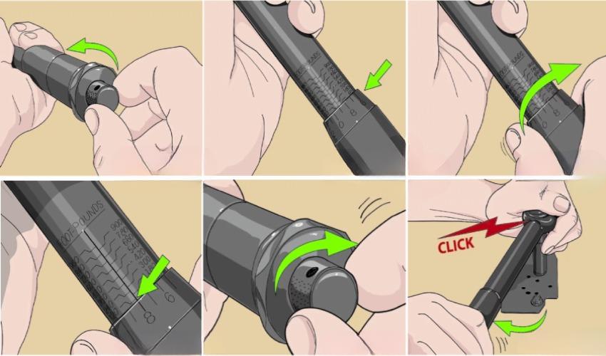 Cách sử dụng cờ lực đầu liền và đầu rời